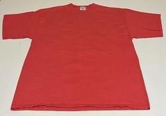 Vintage Pluma T Shirt Men’s XL Heavy Weight Cotton Boxy Coral Made In USA