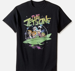 THE JETSONS Shirt So Funny Cartoon Black Cotton All Size Unisex S-5XL