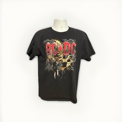 AC/DC Black Ice 2009 Tour Shirt Men Large Black Short Sleeve Double Sided Anvil