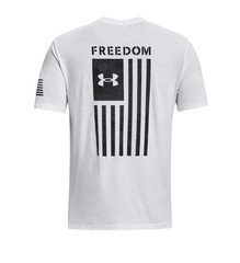 Under Armour Men’s UA Freedom Flag Camo T-Shirt, White/Black, 3XL NWT