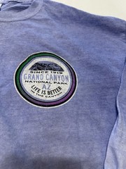 Grand Canyon National Park XL Purple Ombre Long Sleeve Graphic T Shirt
