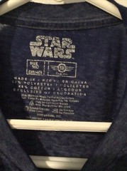 Star Wars Luke Sky Walker Heather Blue Black Print Tee Shirt Men’s Size MD 38/40