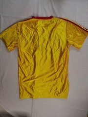 Dodgeball Average Joe’s Sewn Logo Jersey Shirt Mens M Yellow Red Costume Agent