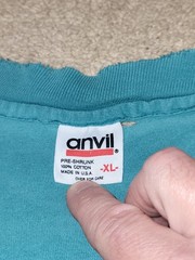 Vtg 90s Sun Faded WRV Wave Riding Vehicles Surf shirt Green Anvil Single Stitch