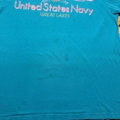 Vintage 90s United States Navy Military Base Great Lakes Graphic T-Shirt – Large