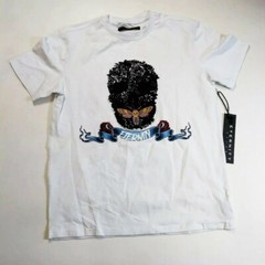 ETERNITY BC/AD men T-SHIRT size LARGE 100%AUTHENTIC white skull