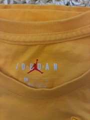 Jordan Air Jordan Jumpman Logo Yellow Graphic Print Crew Neck Tee Men’s L