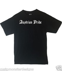 Austrian Pride Shirt Country Pride T shirt Different Print Colors available