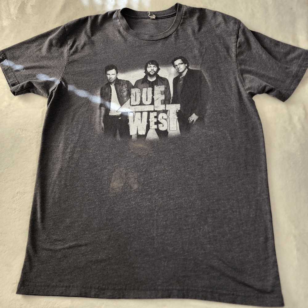 Next Level Due West Gray Tshirt With Graphics Size Large