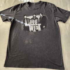 Next Level Due West Gray Tshirt With Graphics Size Large