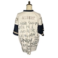 Vintage platinum fubu fat Albert football jersey