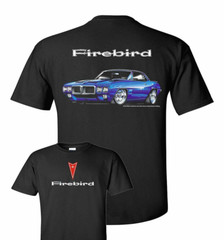 1969 Pontiac Firebird Men’s T-Shirt Black 400 Trans Am 1st Gen Official Licensed