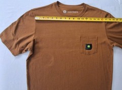 John Deere Workwear Pocket T-Shirt Logo 100% Cotton Farm Utility Tee Size Medium