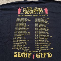 Black Label Society Greatest Show On Earth 2017-2018 Tour T-Shirt Size 2XL