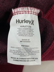 Hurley Moletom Careca One&Only Long Sleeve Pullover Maroon Shirt Men’s MEDIUM