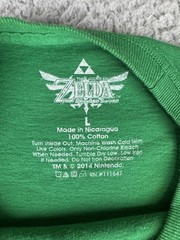 Zelda T-Shirt Men’s Size Large Skyward Sword Foil Triforce Green 2014 Gamer