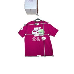 Nike World Tour Pink Heavy Weight Tennis Tee T-Shirt Pink Men’s Size Large L