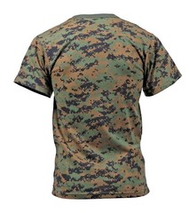 Rothco Mens Woodland Digital Camo Short Sleeve T-Shirt