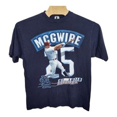Vintage Men’s Starter St. Louis Cardinals Mark McGwire T Shirt blue Large L