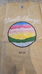 Vast Life – Men’s – Climate Change – 100% Cotton T-Shirt Size: Medium NWT