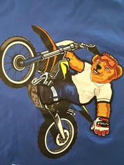 Men’s Eternity BC/AD Bike Life Rebel Bear Motocross Blue Street Wear T Shirt 3XL