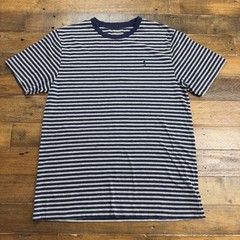 Polo Ralph Lauren Custom Slim Fit T Shirt Men’s XL Blue Gray Striped Pony Logo