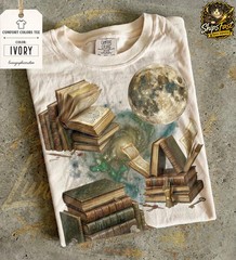 Books Moon Vintage Comfort Tee