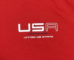 RLX Ralph Lauren Shirt Mens M Ryder Cup 2016 Red USA Performance Golf t-Shirt