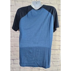 George Blue Short Raglan Sleeves Men’s Shirt Large Lightweight