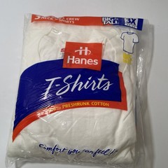Vintage 1997 Hanes Big Men’s Crewneck T-Shirts Pre-Shrunk Cotton Big & Tall 3X