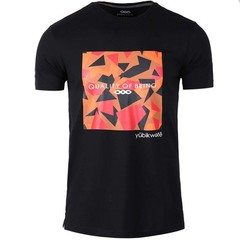2025 Geometric Pattern Tee Yubikwete – Unisex Crew Neck Solid Color Cotton