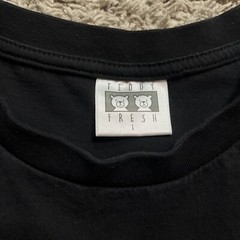 Teddy Fresh Long Sleeve Shirt Mens Size L Large Black Just Two Teds Front Pocket