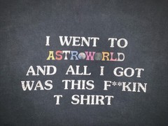 Travis Scott AstroWorld Wish You We’re Here Tour Shirt Mens Large Black