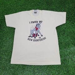 Vintage 1989 Funny Donkey Shirt Large 21×28 New-Hampshire