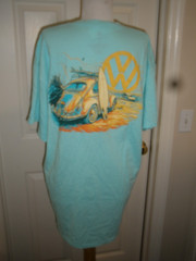 New Adult T-shirt Volkswagen XL Mint Color Official Licensed Beach Surfing (57)