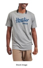 NEW Howler Bros Men’s Logo Select T Howler Electric Shirt 50/50 Size 2XL Grey