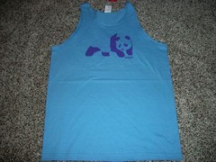 ENJOI New NWT Mens Tank Top Sleeveless Shirt Blue Panda LARGE XL