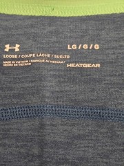 Sz L Under Armour Tech Tank HeatGear Dark Teal/Green Sleeveless Workout Shirt