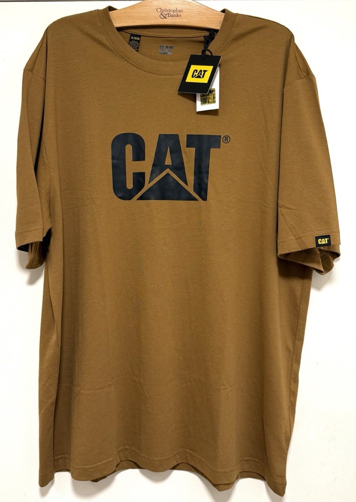 Caterpillar (CAT-Trademark) Tee Apparel Accessories Cotton (Mens Size Large) NEW
