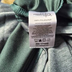 Reel Life Long Sleeve Polyester Hooded Shirt Heather Green Wave Back Print Sz XL