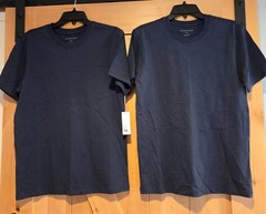 New! Lot of 2 Outerknown Mens XS Tee Shirt 100% Organic Cotton Blue Peru
