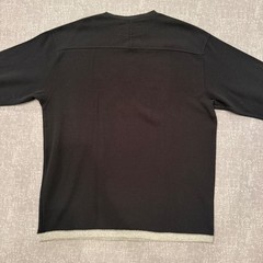 Polo Sport Ralph Lauren Vintage Mens XL Black Waffle Knit Thermal Drawstring Hem