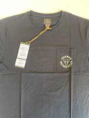 Triumph Motorcycles T-Shirt Men Large Newlyn Jet Black Graphic Logo Short Sleeve