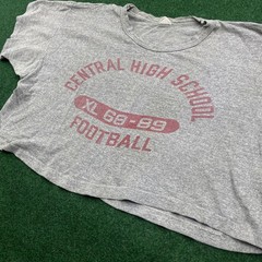 Vintage 60S CHAMPION Shirt Mens XL Gray Central High School Football Tee USA