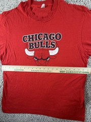 Vintage 80s Screen Stars Chicago Bulls Red XL Men’s Streetwear Single Stitch