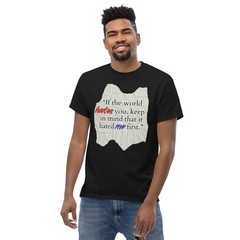 Christian Shirt Biblical Quote Shirt John 15:18 Scripture Tee Pastor Gift