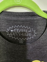 MTV Beavis & Butt-Head Gray M T-shirt Short Sleeve