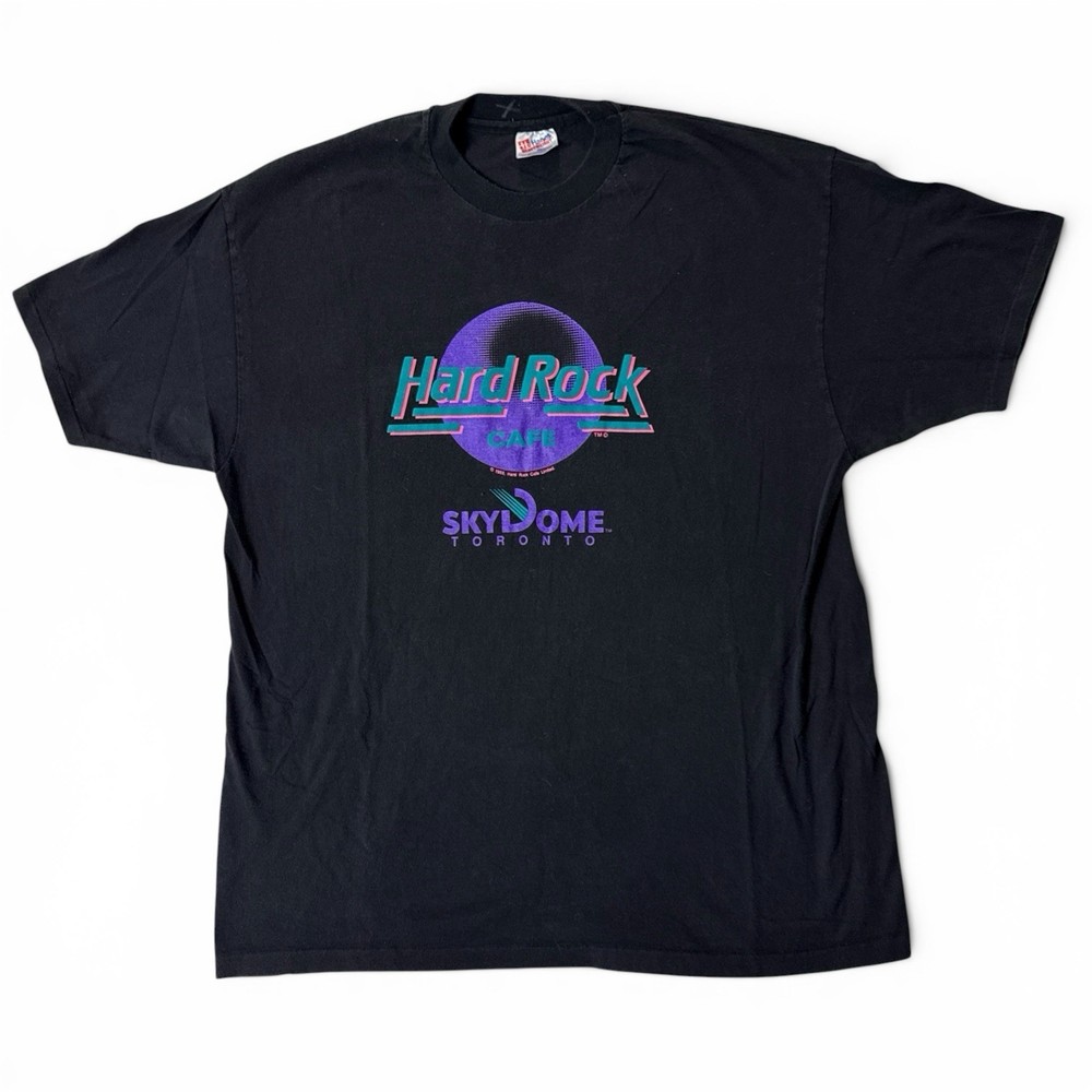 Vintage Hard Rock Cafe Toronto Sky Dome SkyDome T Shirt 1989 Size XL