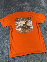 Harley Davidson Shirt Men’s Small Orange Salt Lake City Utah Snowboarding 2021