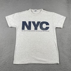Vintage Heath Knit NYC New York City Adult Medium T Shirt Made In USA 90s EUC